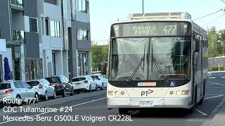 CDC Tullamarine 24 MercedesBenz O500LE Volgren CR228L [upl. by Glanville931]