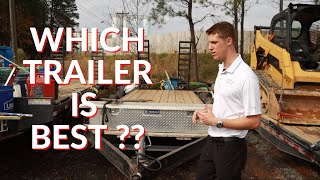 DOVETAIL VS TILT TRAILER  WHICH TRAILER IS BEST  Greystone Hardscapes [upl. by Aramo]