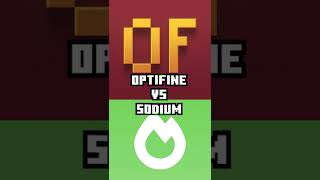 Optifine vs Sodium Comparison Edit shorts minecraft viral [upl. by Eugen]