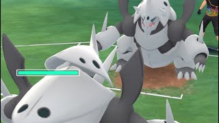 Pokémon GO Mega Aggron vs Mega Aggron [upl. by Inot]