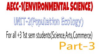 Population GrowthNatalityMortalityAECC1EVSUnit2Population Ecology [upl. by Cacie946]