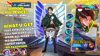 NEW Script Skin Martis Levi Attack on Titan No Password  Full Effect amp Sound  Latest Patch [upl. by Yesrod]