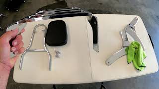 Cheap Sissy Bar amp Luggage Rack From Amazon For Kawasaki Vulcan VN900 Watch BEFORE you Buy [upl. by Yelsa798]