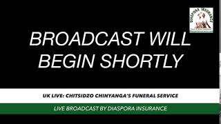 UK live Chitsidzo Chinyanga funeral service [upl. by Anaig309]