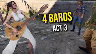 4 Bards  Baldurs Gate 3 Honour ACT 3 ANSUR EDITION [upl. by Aliuqehs]