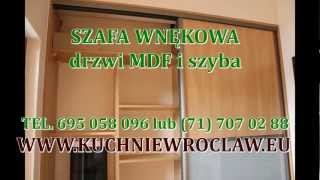 Szafa wnękowa z szybą [upl. by Gniliem]