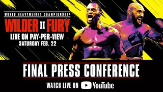 Wilder vs Fury 2 Final Press Conference  Watch Live [upl. by Etterrag]