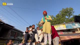 Awami Itehad Party AIP holds a massive rally in Tral [upl. by Lauritz855]