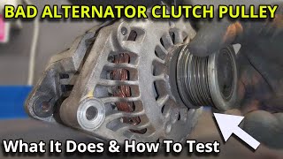 Overrunning Alternator Pulley OAP Failure  How To Diagnose amp Test  DIY [upl. by Hsakaa]