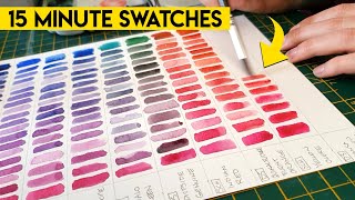 The EASIEST color mixing charts for watercolor and gouache ✶ STEP BY STEP [upl. by Mahmoud]