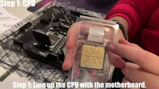 CPU Installation Applying Thermal Paste Fan Installation [upl. by Nauqram]