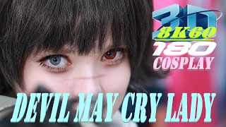 Devil May Cry Lady cosplay Experience 3D VR180 AX2024 デビル メイ クライ レディ コスプレ saimyguy 8K60FPS [upl. by Wanyen]