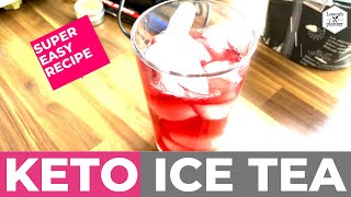 How To Make SugarFree Iced Tea  Yummy Keto Iced Tea [upl. by Jocko352]