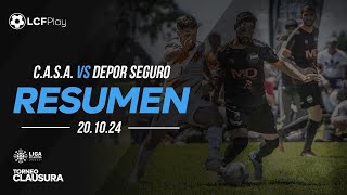 Resumen Depor Seguro vs CASA  201024 [upl. by Ellehciram]