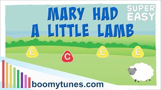 Mary Had a Little Lamb SUPER EASY – BOOMWHACKERS amp BELLS Play Along [upl. by Yeruoc704]