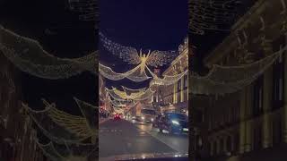 Christmas lights are up in my beautiful home city 🥰🎄 christmas london fyp viral tistheseason [upl. by Huoh]