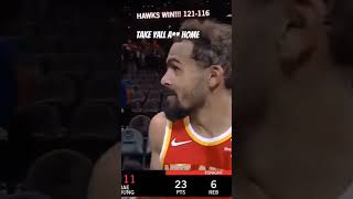 Trae young told the knicks fans quottake yall a homequot traeyoung [upl. by Macy49]