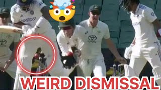 Kl Rahul 💔 weird dismissal in australia  kl Rahul wicket out dismissal Today match india A vs AUS A [upl. by Anohsal876]