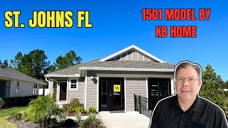 1501 Model by KB Homes  New Home Tour  Stonecrest St Johns FL Home For Sale [upl. by Tansey498]