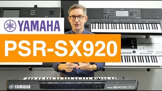 Yamaha PSRSX920 Arranger Keyboard – What’s New Full Walkthrough amp Demo [upl. by Esilehs]