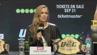 UFC 193 On Sale Press Conference Highlights [upl. by Thetisa]