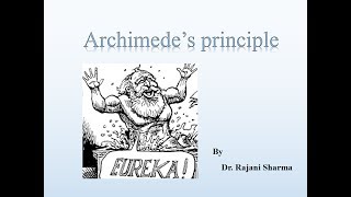 Archimedes’ Principle Hindi [upl. by Brazee]