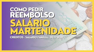 Como Pedir REEMBOLSO Salário Maternidade  PERDCOMPWEB [upl. by Osi240]