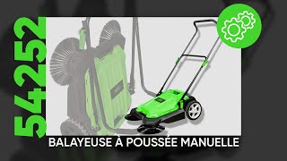 COMMENT ASSEMBLER ET RÉGLER la BALAYEUSE À POUSSER MANUELLE pour différents sols [upl. by Airamahs]