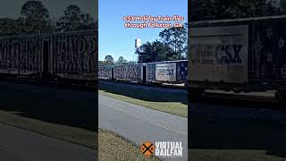 CSX Holiday Train Flies Through Folkston GA shorts [upl. by Shaddock569]