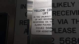 Yellow car park lift at Meadowhall Sheffield [upl. by Jenda]