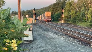 I010 Bedford Park to Newark Sneaks Ahead Thru the Hannacroix Golden Hour [upl. by Nahtannhoj662]