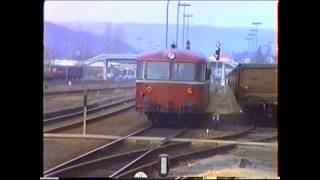 Aus dem Dampfarchiv 1989  Schienenbusbetrieb in der Pfalz [upl. by Oirramed]