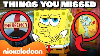 Every SpongeBob Thing You Missed For 80 MINUTES 🔍  Nicktoons [upl. by Menedez]