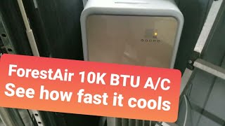 See how fast it cools ForestAir 10K BTU portable minisplit [upl. by Winifred]