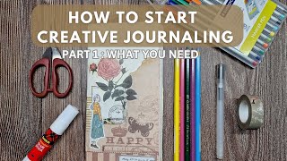 How to Start a Creative Journal 📒 Creative Journaling for Beginners Part 1 [upl. by Correna]