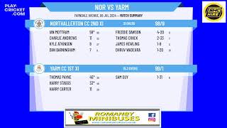 Northallerton CC 2nd XI v Yarm CC 1st XI [upl. by Shanney]