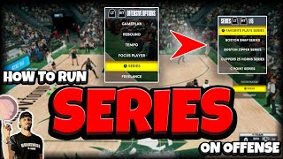 How To Set and Run Series Offense In NBA 2k22 Next Gen [upl. by Craner]