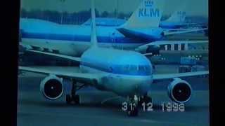 KLM  Boeing 767300  old livery 31121998 [upl. by Nylidnarb]