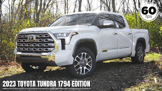 2023 Toyota Tundra 1794 Edition Review  The Safest Truck Available [upl. by Ybbob]