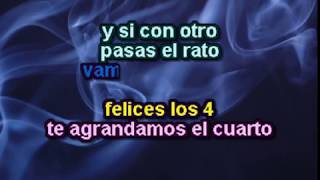 KARAOKE  Felices los 4  Version SALSA   Maluma amp Marc Anthony [upl. by Guendolen]