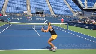 Maria Sharapova Practice Drills US Open 2014 [upl. by Gardener]