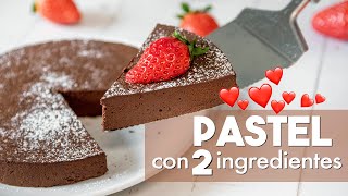 PASTEL con 2 INGREDIENTES 🍫  ¡SIN HORNO Fácil y Rápido [upl. by Janos]