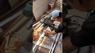 Porcelain tile cabinet making process shorts craft [upl. by Laamak]