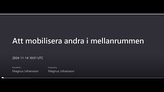 Gränsgångare  roller och byggandet av organisatorisk förmåga [upl. by Isnan]