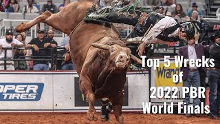 Top 5 Wrecks from the 2022 PBR World Finals [upl. by Elleral]