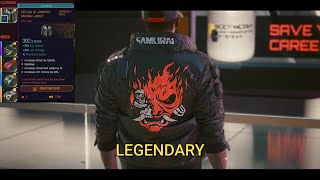 Games Cyberpunk 2077Get your Legendary Samurai Jacket Crafting Guide [upl. by Flyn121]