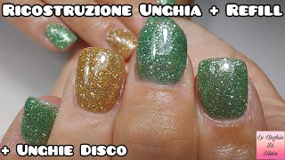 Ricostruzione Unghia Con Dual Form Quadrata E Refill Con Easy Builder MichelleNails  Unghie Disco [upl. by Edualcnaej]