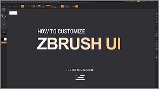 Customize Zbrush UI Hotkeys amp Custom Menus Setup [upl. by Barbi]