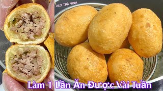 Có Khoai Mì Làm Bánh Kiểu Này Giòn Ngon Dễ Hơn Bánh Cam Rán Fried cassava cake [upl. by Ahsatsana]