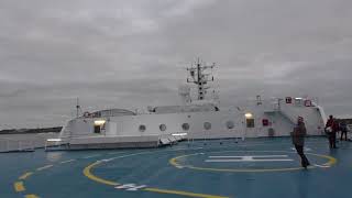 Brittany Ferries MV Armorique Arriving At Roscoff Finistère Brittany France 12th August 2017 [upl. by Kemeny92]